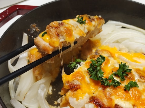 ストウブDe〜鶏胸肉のチーズ照り焼き